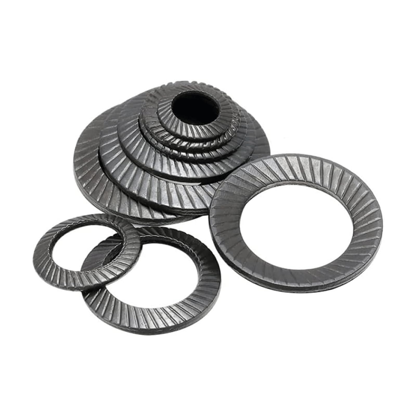 Rondelle 5/10pcs Rondella Guarnizione Rondelle di Sicurezza Seghettate di Sicurezza Rondella Piatta di Bloccaggio Vibrazioni di Bloccaggio Rondelle di Bloccaggio Seghettate M3-m36 alta qualità