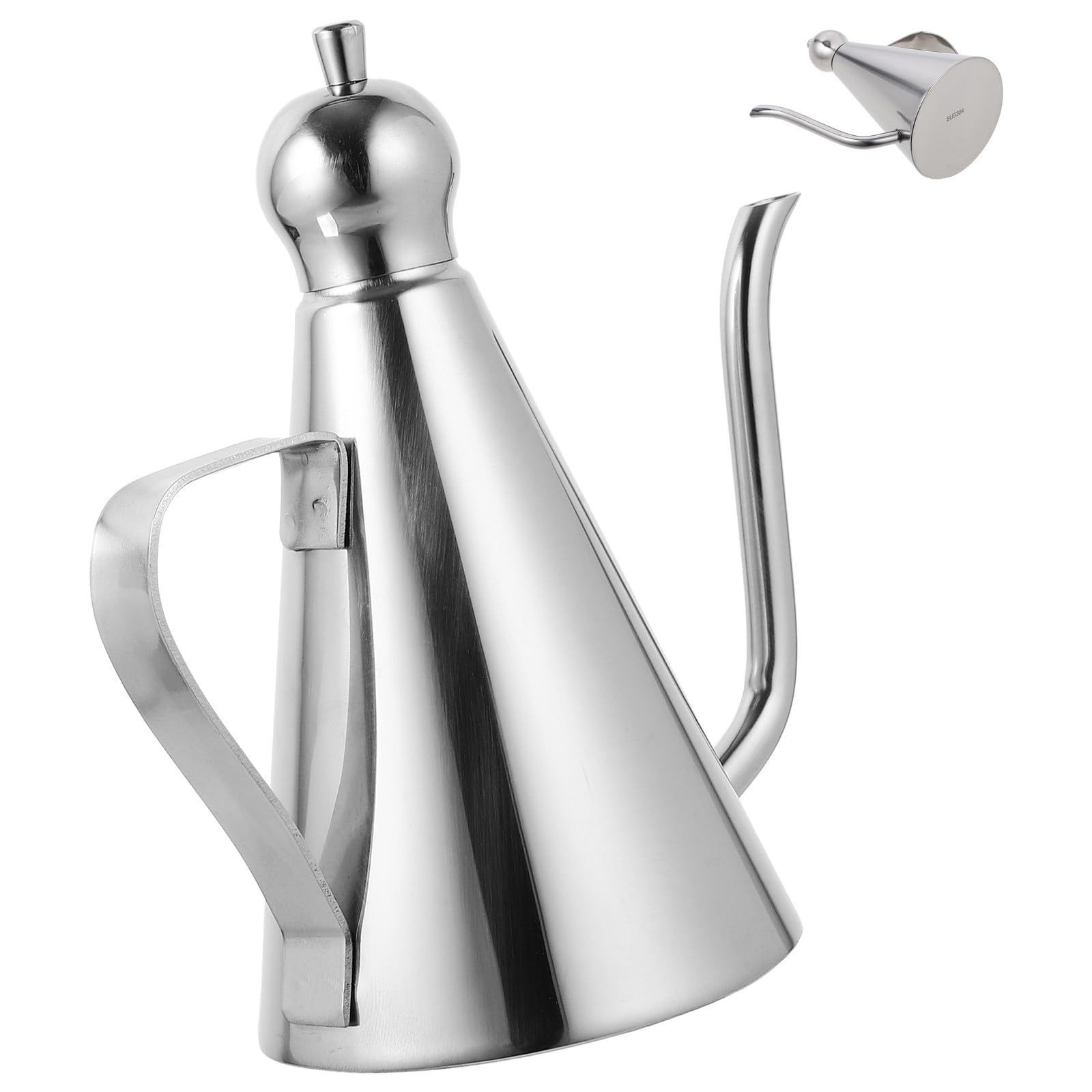 Evita fugas de aceite con este dispensador de acero inoxidable 0.27l