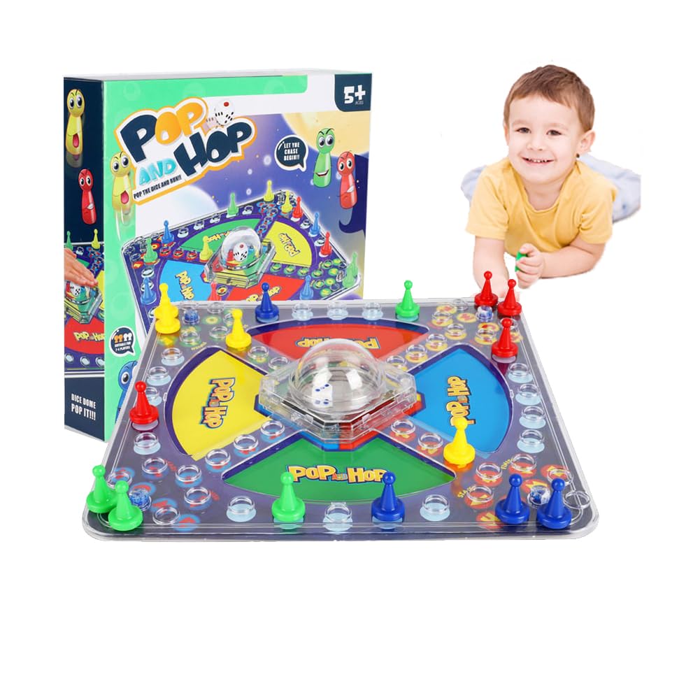 Frustration Board Game, Race to Base and Chasing Board Game, 1-4 Multiple Players Classic Board Games, Fun Parent-child Game for Family Travel and Entertainment, Gift for Friends, Kids