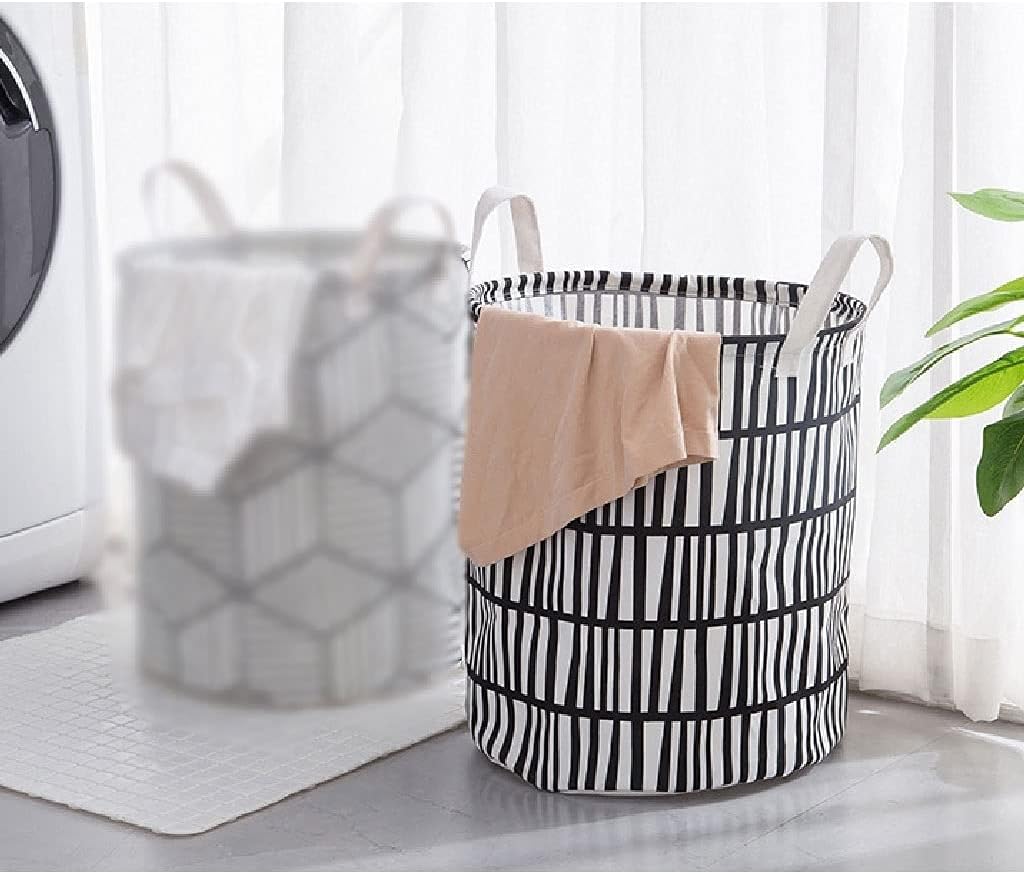 Folding Laundry Tub Basket Waterproof Children' s Toy Basket Tunic Dirty Clothes Basket Organizer Laundry Sorter (Color : Black,)