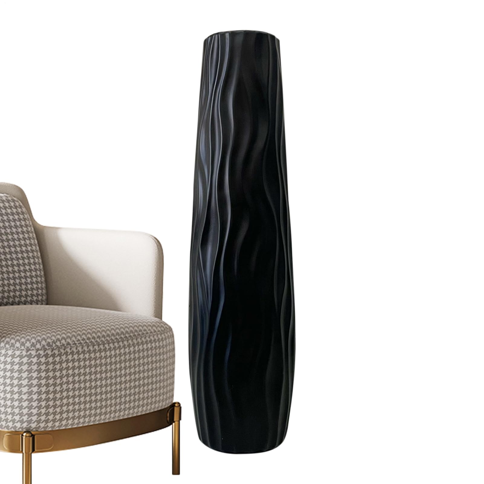 Pavsicgn Tall Standing Vase - 58cm Decorative Vases for Flowers | Large Modern Central Decor for Weddings, Living Room, Kitchen, Workplace, Home, Farmhouse, Bedroom