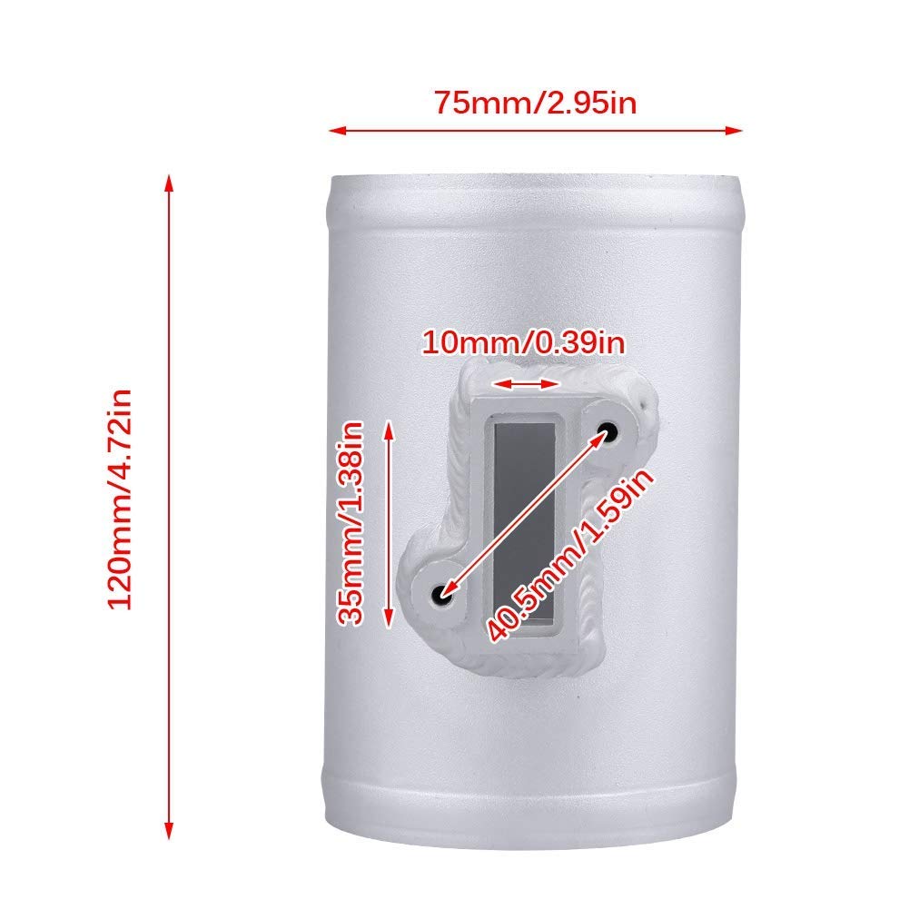 Car MAF Adapter 63/70/76mm Air Flow Sensor Adapter Aluminium Auto Air Flow Sensor Mount Fits For