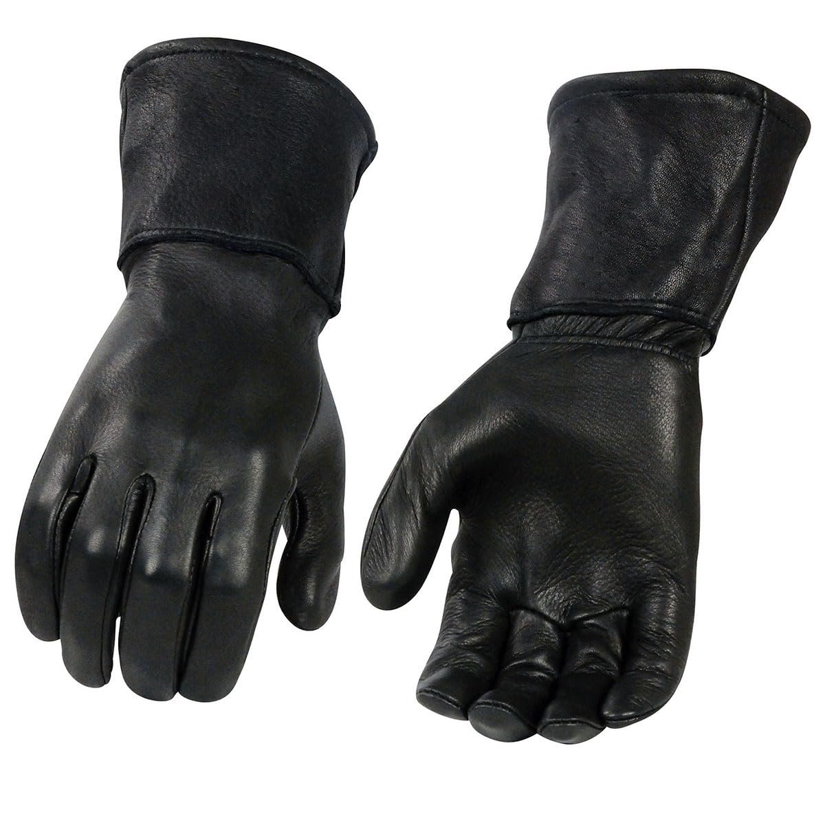 Milwaukee Leather Men's USA Deerskin Gauntlet Motorcycle Hand Gloves - 3X-Large