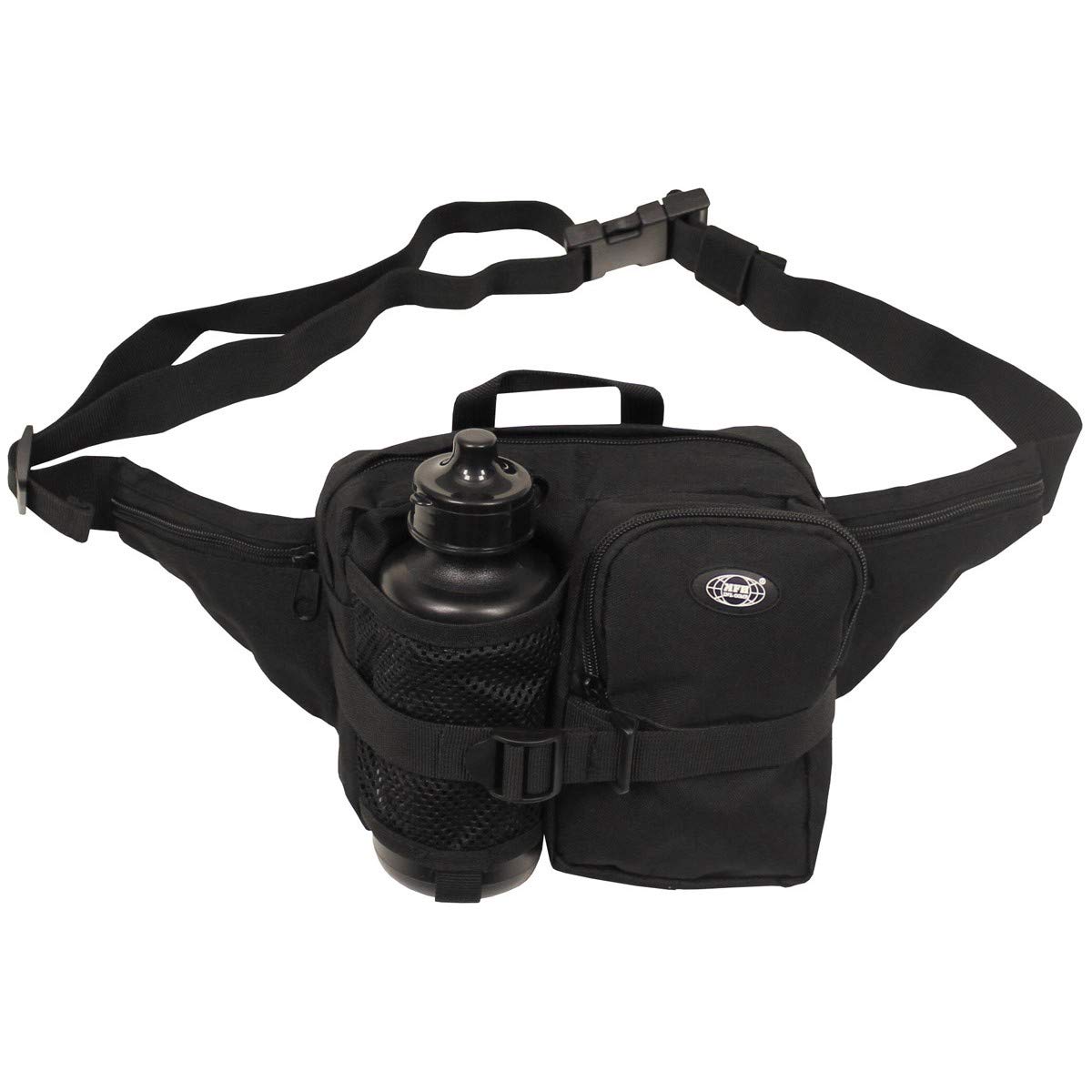 MFH Waist Bag with Bottle Black