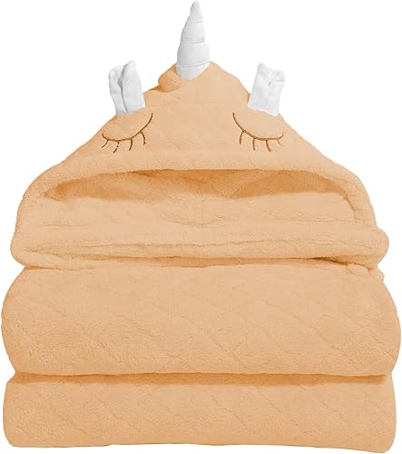 KOZMICC Toallas de baño para niños y niñas de 0 a 5 años, paquete de 2 toallas con capucha para niños pequeños de 50 x 32 pulgadas, toalla de baño