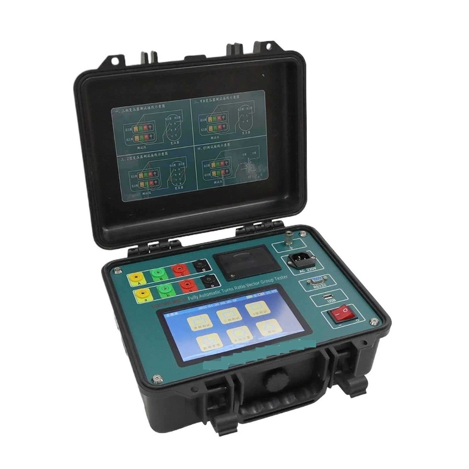 Tester di carico elettronico, WBC10 TTR Equipo De Prueba Trasformatore ad alta precisione trasforma il tester del rapporto Tester automatico del trasformatore TTR
