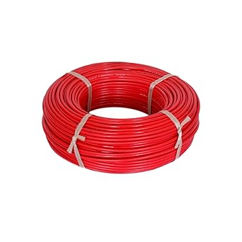 GVD PVC & FR Insulated 4.0mm Single Core Flexible Copper Wires and Cables for Domestic/Industrial Electric/Home Electric Wire/ 90 Mtr/Electrical Wire (Red)