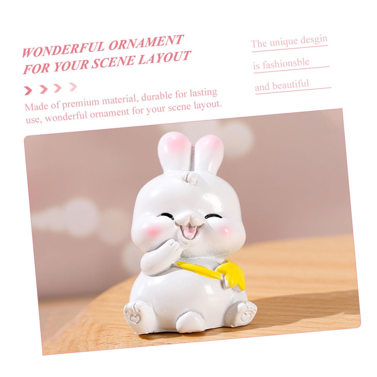3 Zestawy Miniaturowych Króliczków Z Żywicy Kolorowe Ozdoby Do Ogrodu Lekkie I Trwałe Dekoracje Realistyczne Figurki Zwierząt Losowych Stylów Do Mikro Krajobrazów 4 Szt.*3