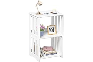 3-Tier White Beside Table for Kids