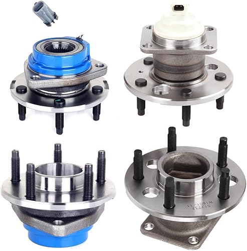Miniatura 2 de SCITOO 4 rodamientos de rueda trasera delantera 513179 512237 para Buick Allure 2005-2009, para Chevrolet Impala 2000-2011, para Oldsmobile