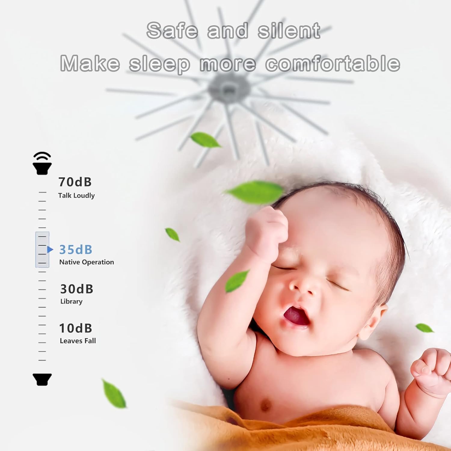 YUEGOO Ceiling Fans with Lamps,Led Dimmable Quiet Ceiling Fan with Lighting Dc Reversible 6 Speed Timer Winter Summer Mode Chandeliers with Fan for Living Room Office Bedroom/D/a