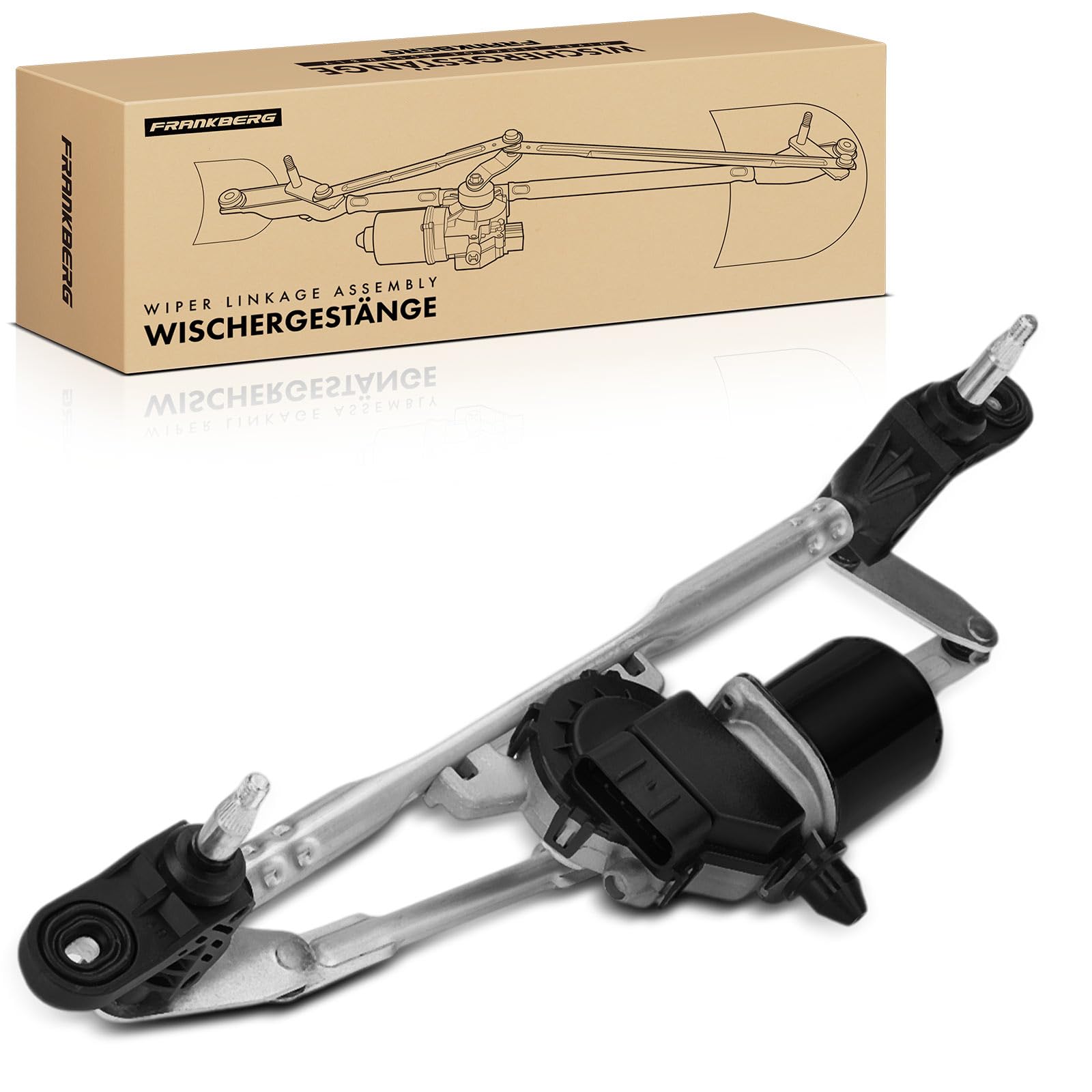 Frankberg Asta tergicristallo Motore tergicristallo Con Motore Elettrico Anteriore Compatibile con BR.A.Vo II 198 1.4L-2.0L 2007-2014 Delta III 844 1.4L-2.0L 2008-2014 Replace# 51757840
