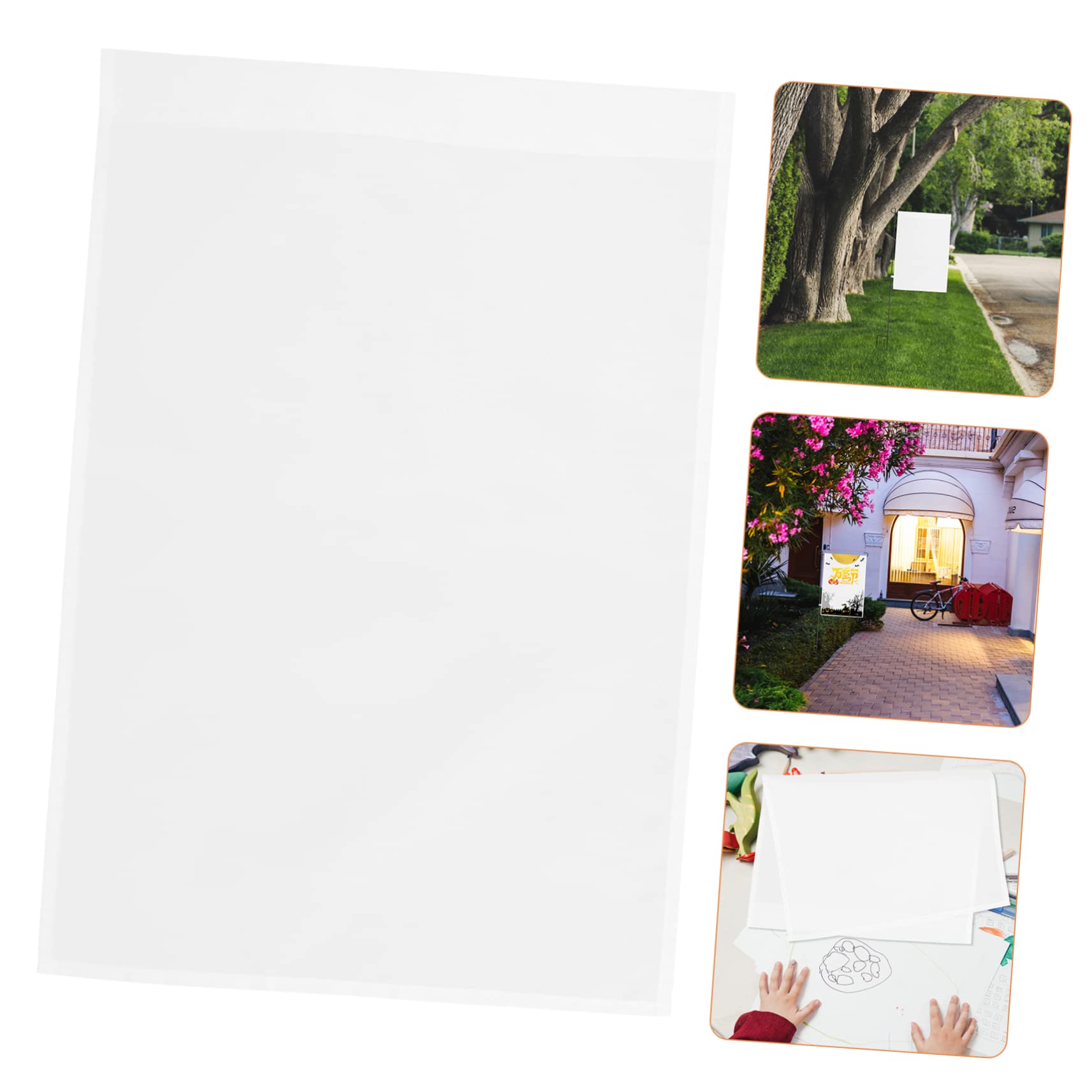 Toyvian 3 Sätze Diy Gartenschilder Weiße Flaggen Für Garten Dekorationen Für Innen Und Außenbereich Bastel Für Gestaltung 10 Stück * 3