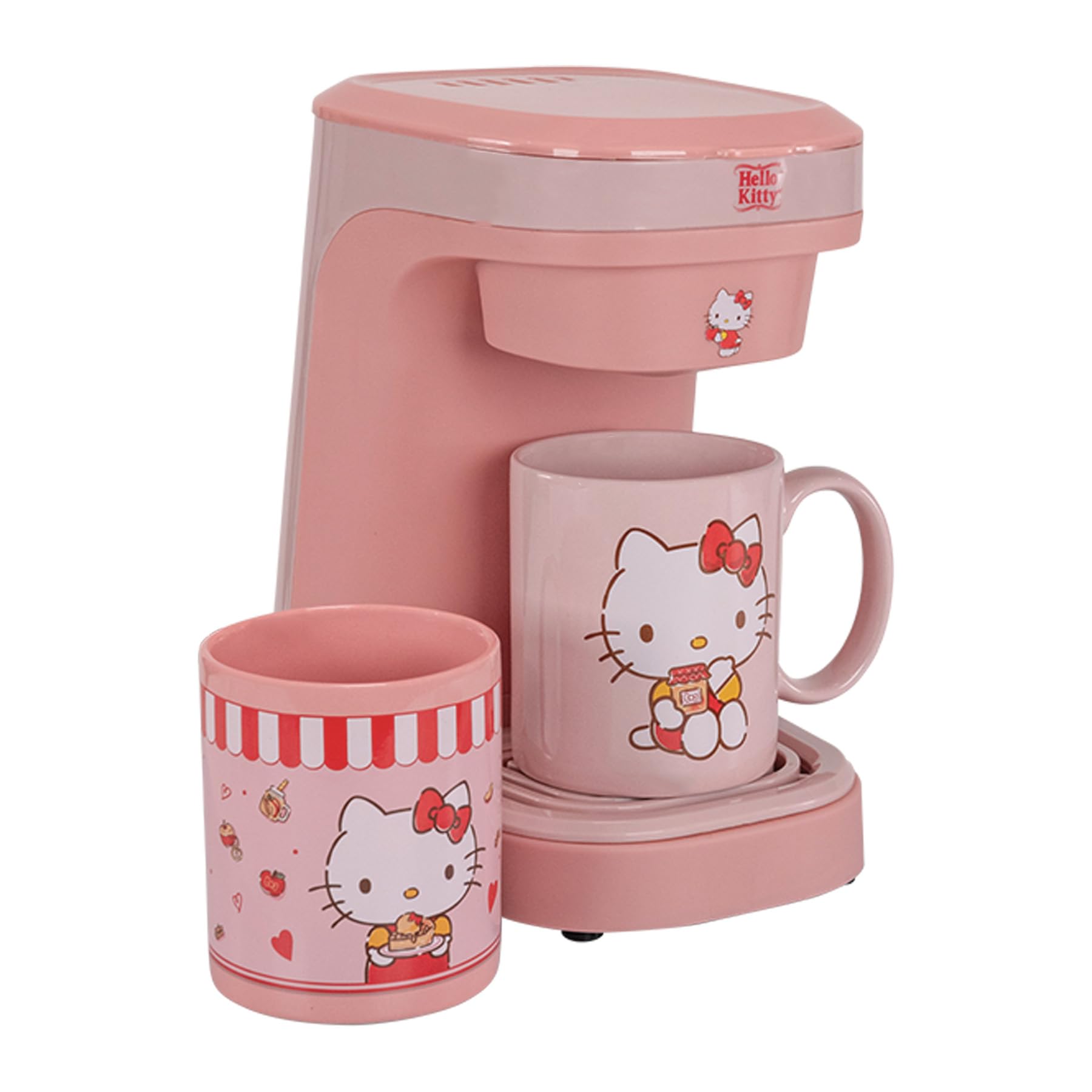 Uncanny Brands Hello Kitty Single Cup Coffee Maker Gift Set with 2 Mugs
