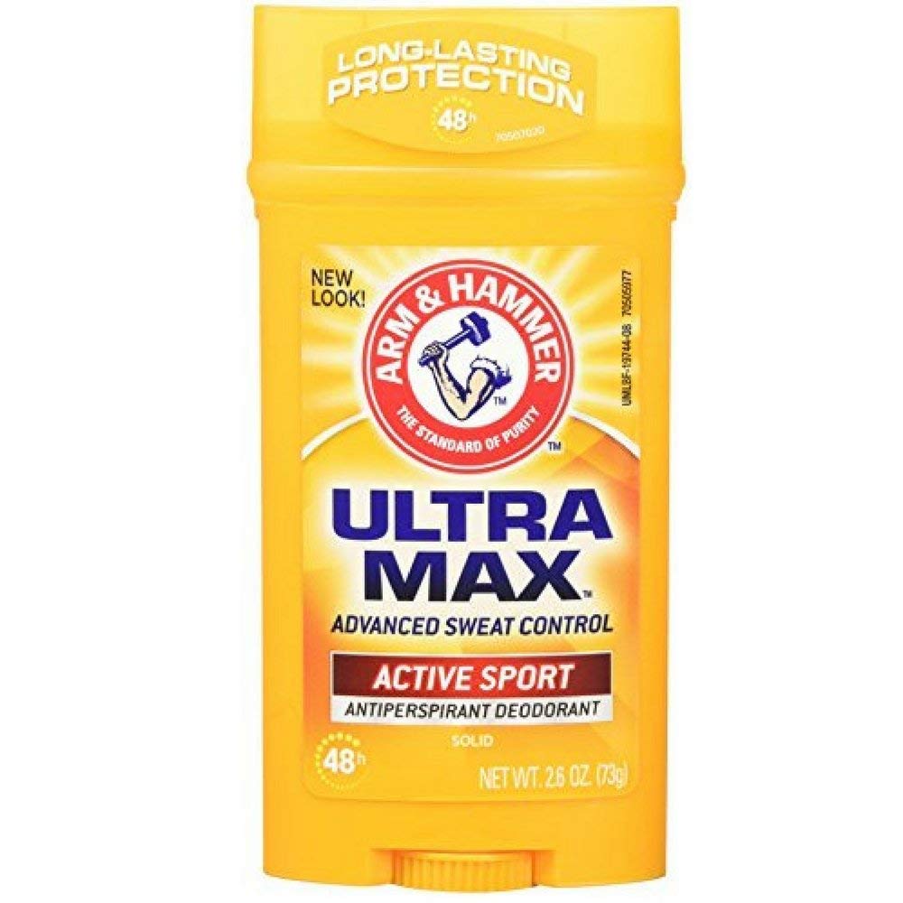 Arm & Hammer Personal Ultramax Anti-Perspirant Deodorant Active Sport- 2.60oz (Pack of 9)