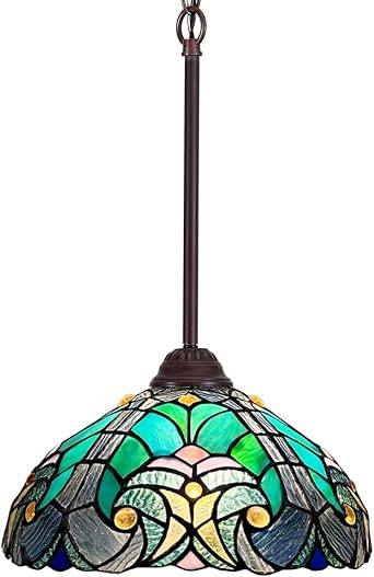 Tiffany Pendant Light Fixtures Hanging Lamp Stained Glass Island Lighting