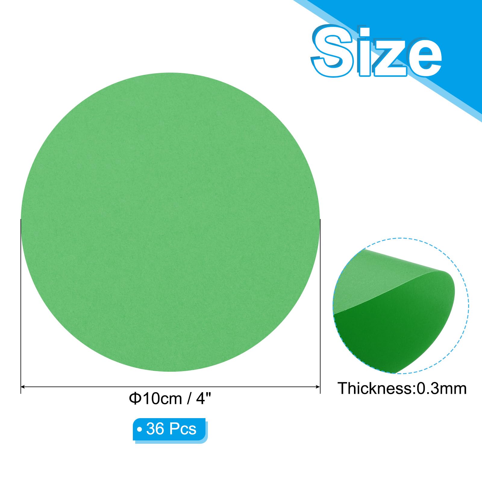PATIKIL 2 Inch Circle Card Stock, 36 Pieces Round Shape Cutouts Paper