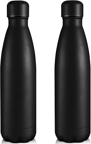 Miniatura 37 de Volhoply Botellas de agua aisladas de 25 onzas, paquete de 1/2/4, termo de acero inoxidable de doble pared que mantiene el frío y el calor, botella