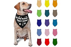 Custom Dog Bandanas: Personalized Triangle Neckerchief for Dogs
