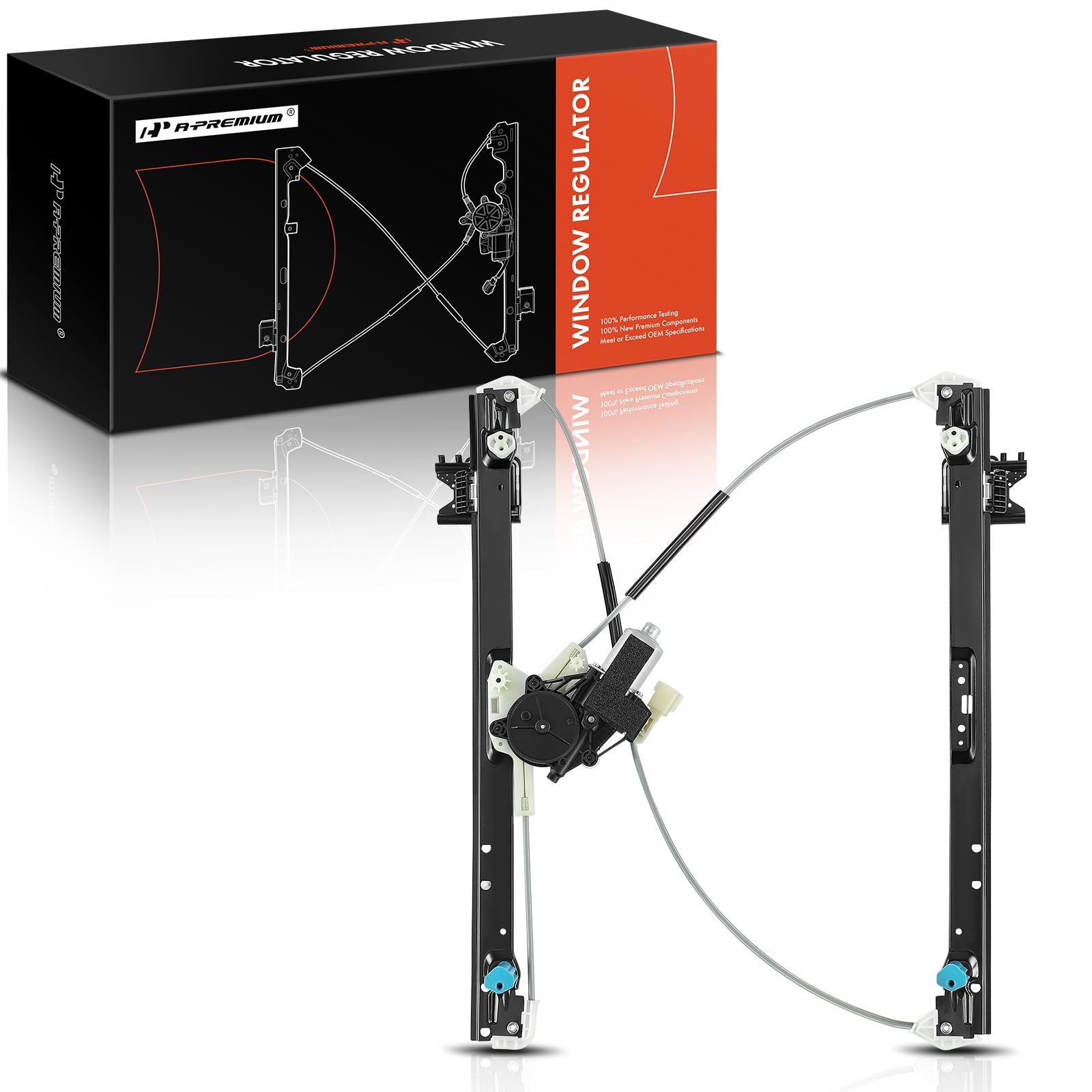 A-Premium Power Window Regulator with Motor Compatible with Land Rover Discovery 2017-2020 Rear Passenger Side