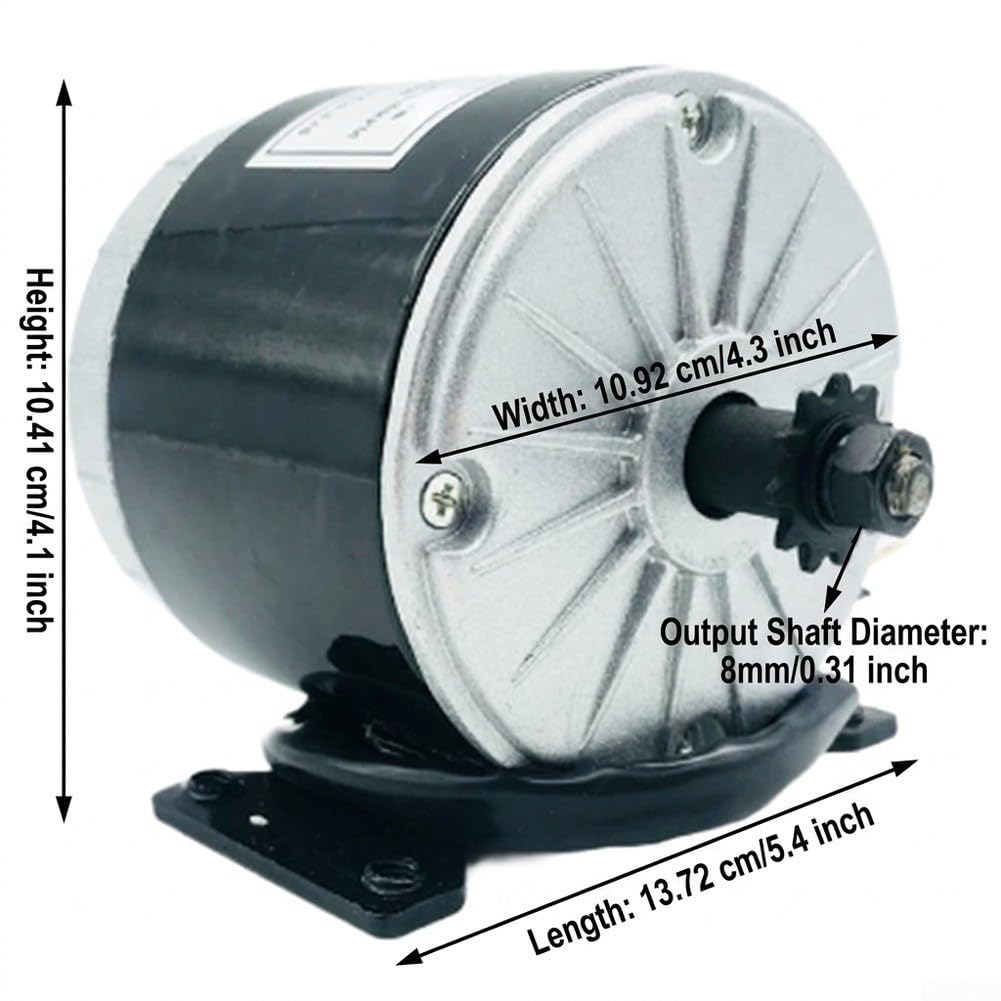 Motore elettrico spazzolato 24V 350W 3000rpm per scooter elettrico MX350
