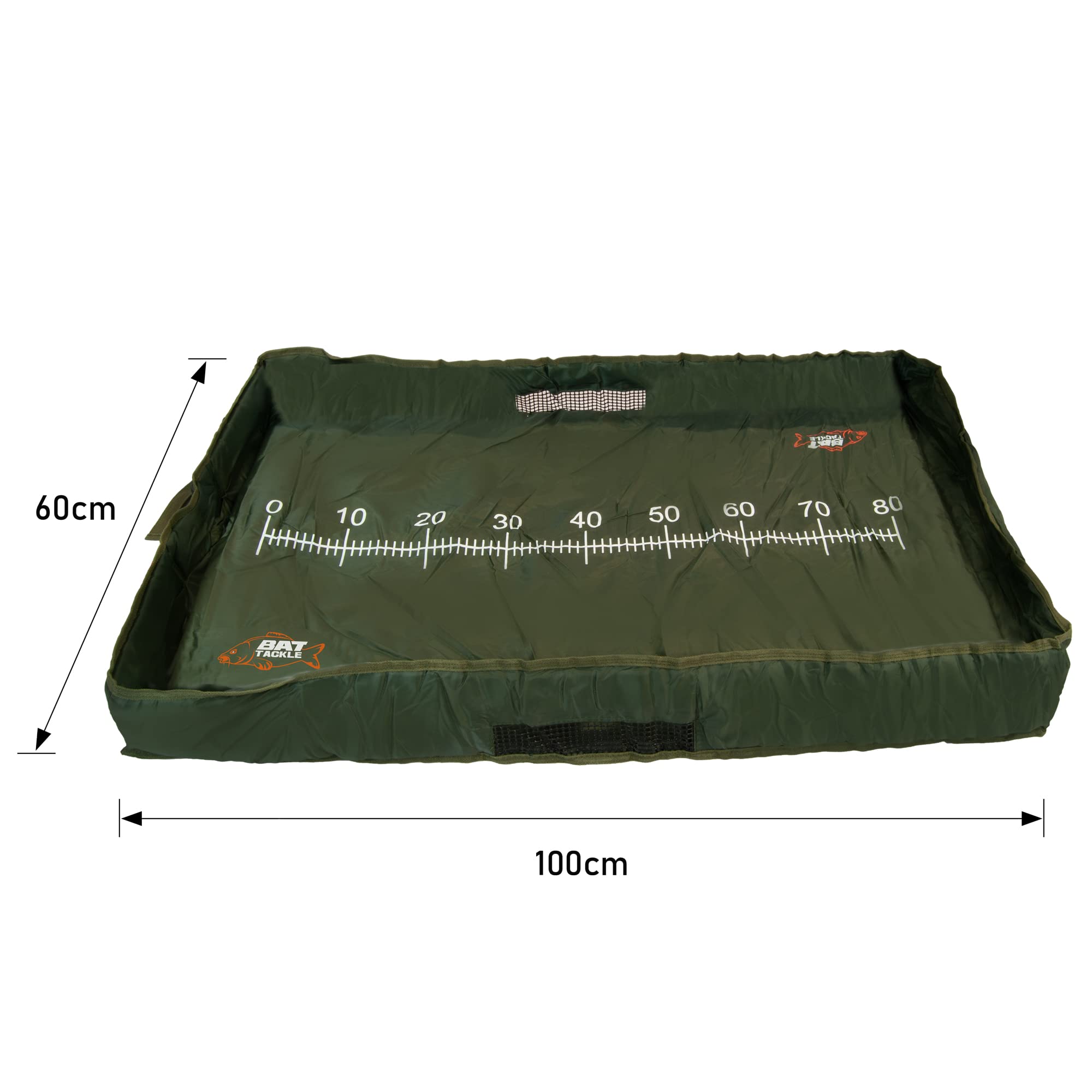 Basic Cradle Abhakmatte für Karpfen, 100x60cm | mit Maßband