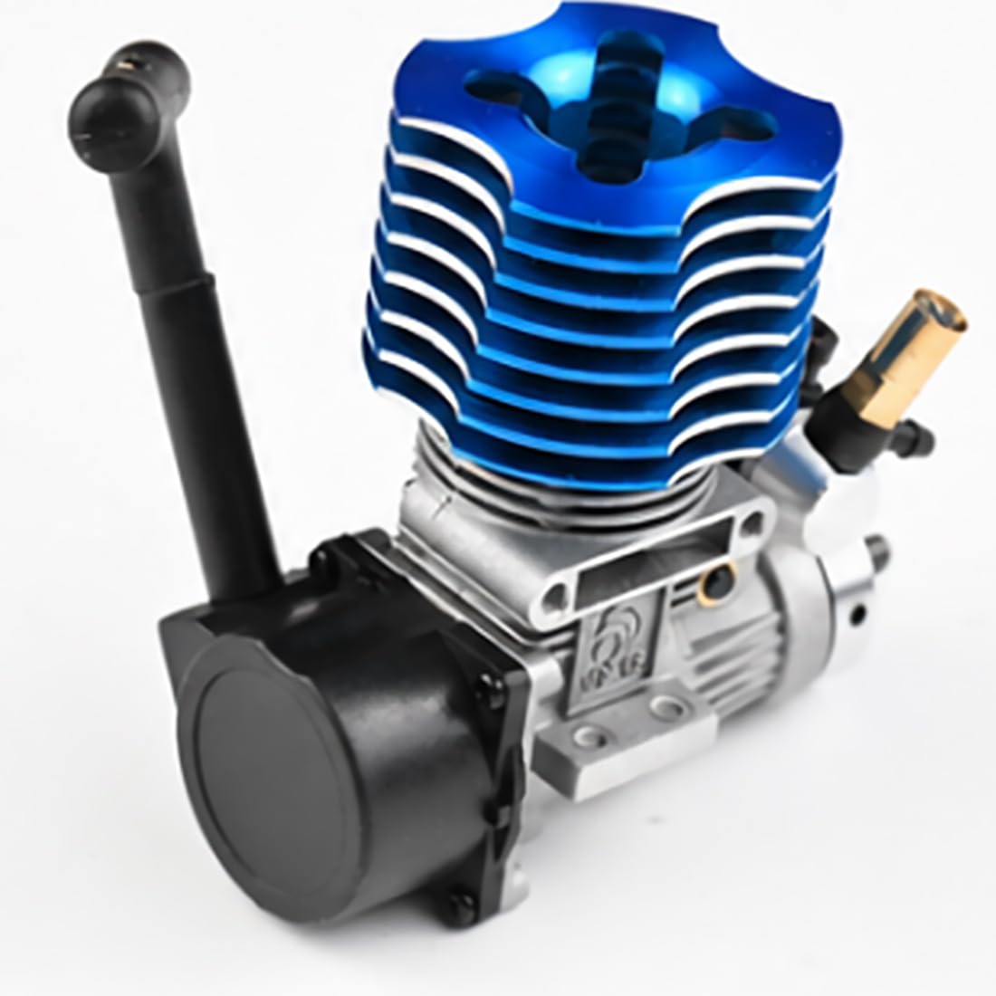 Motor RC de 2,95 cm³, 2 tiempos, arranque por cable, para maquetas 1:10
