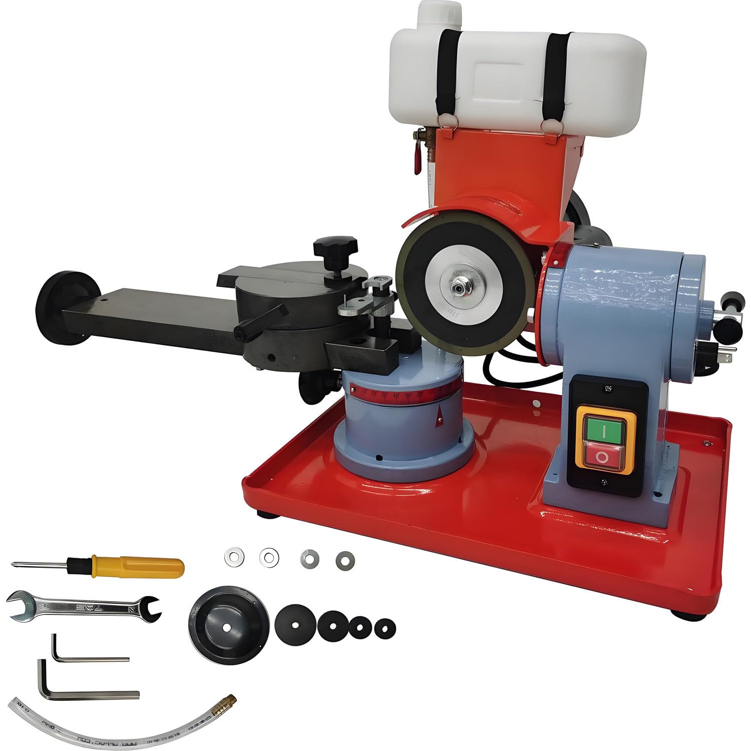 AiODiO Electric Saw Blade Sharpening Machine, Adjustable Angle Circular Saw Blade Sharpener Supports 80 to 800mm Saw Blades 110v-250w
