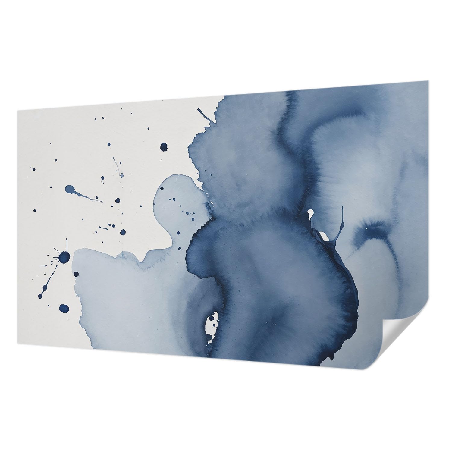 Papier peint autocollant bleu marine 416x254 cm Tulup pour decoration murale de salon