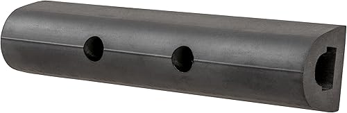 LUVERNE 2090615 Protector de parachoques de goma universal de 10 pulgadas, tira de carga de muelle de carga, parachoques trasero