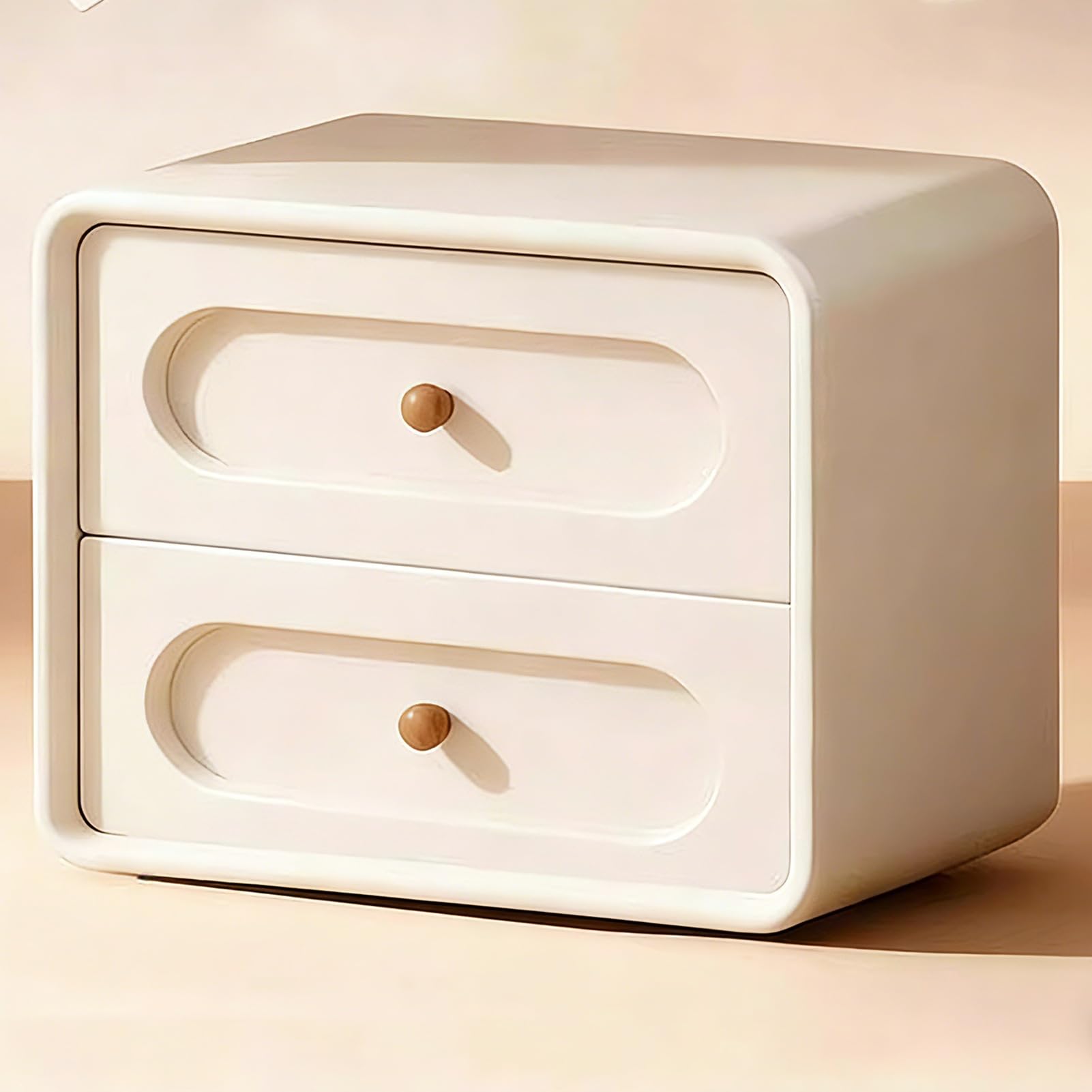 Table de chevet avec poignée en bois pour en finir avec le désordre de lit