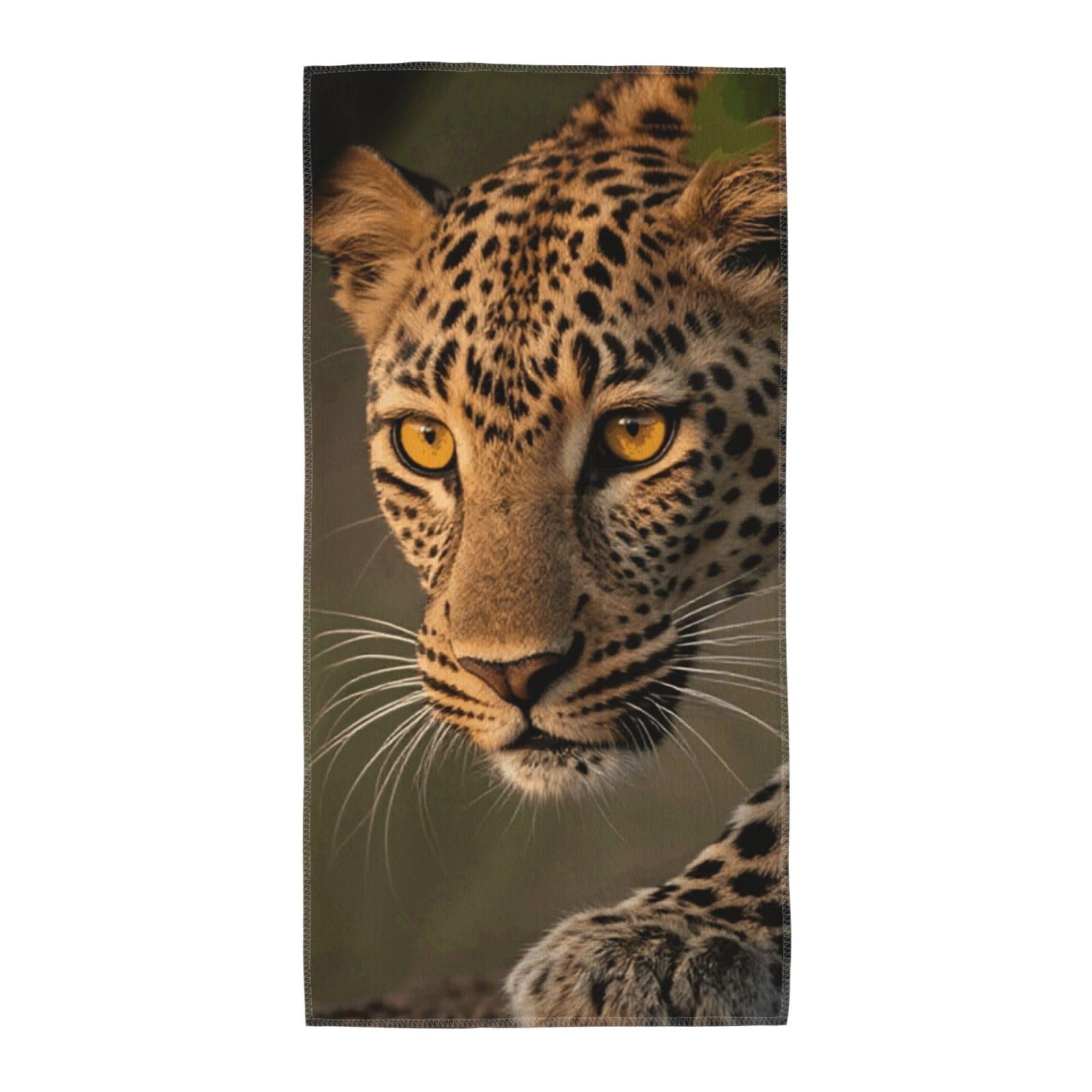 FekiLoot Absorbent Hand Towels 12"X24" Decorative Bathroom Towel Soft Microfiber Face Towel Cheetah Dish Kitchen Towels for Bathroom Kitchen Hotel Spa Bath Towels