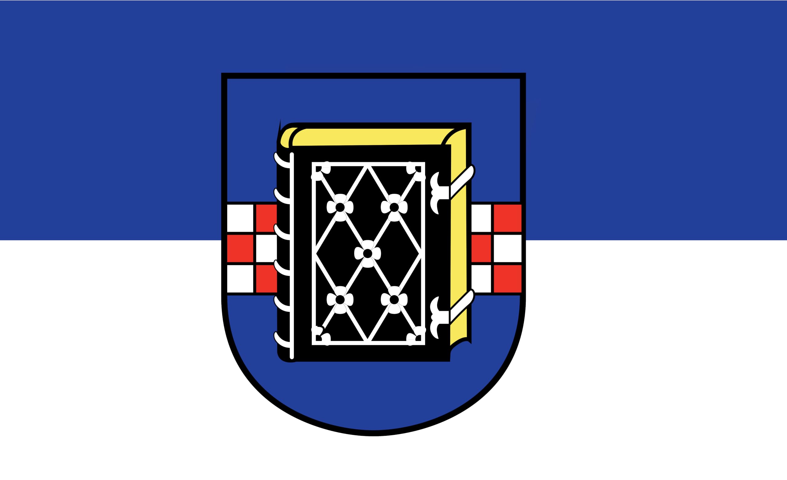 Bochum Nadrenia Północna-Westfalia – charakterystyczny motyw chusta na flagę okrętową / 250 x 150 cm