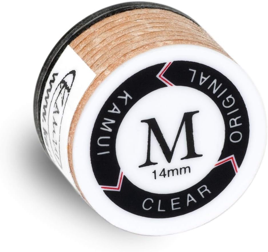 KAMUI Clear Original Laminated Pool Billiard CUE TIP 1 pc (Medium, 14