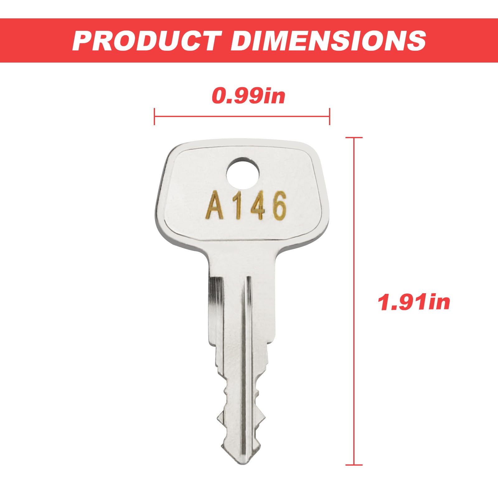 A146 SKS roof Rack Key,Replacement Keys for Yakima SKS Roof Racks, Carriers, Crossbars.(Code A146)