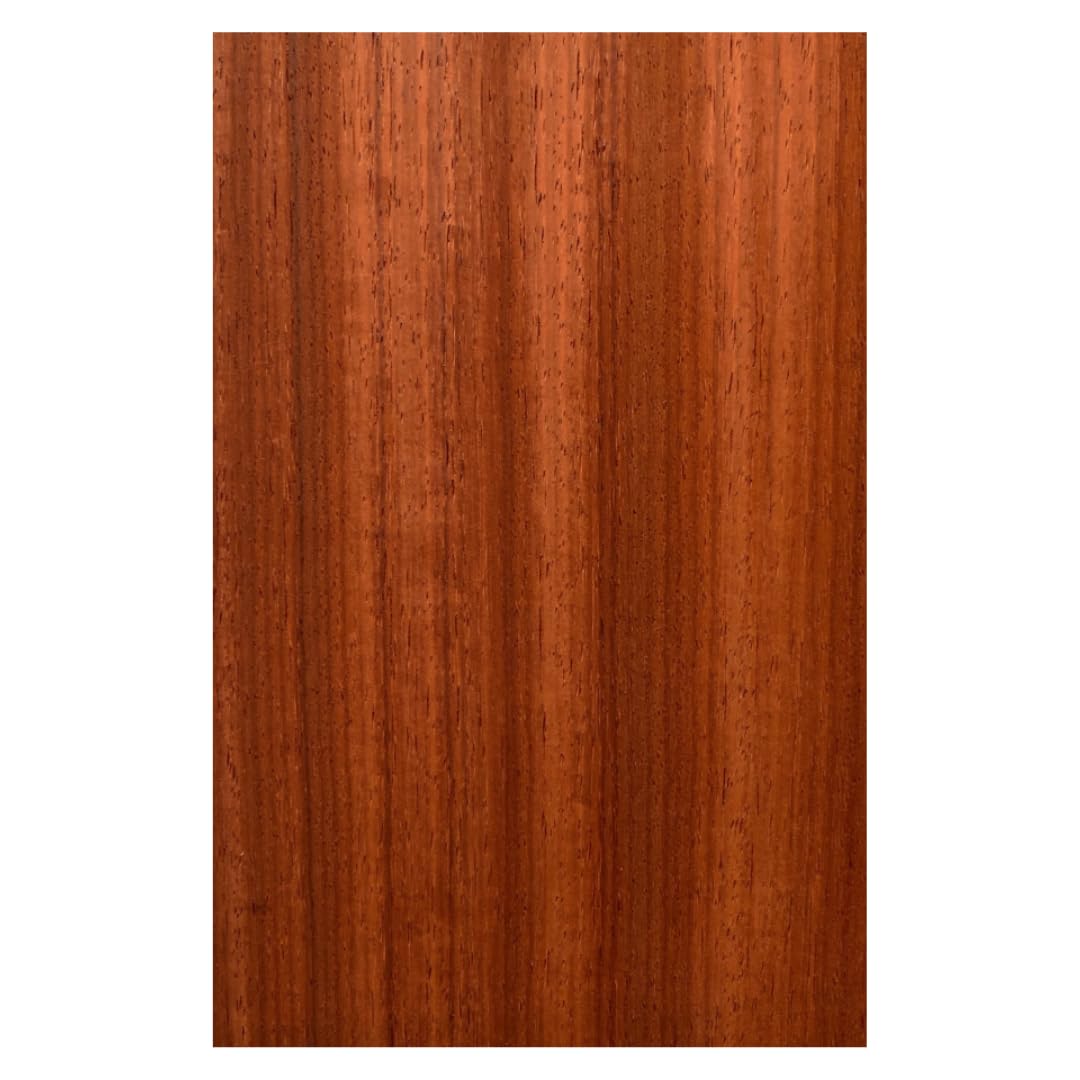 Lot de 10 feuilles de placage de bois naturel pour la marqueterie de Padouk, 280 x 180 x 0,6 mm