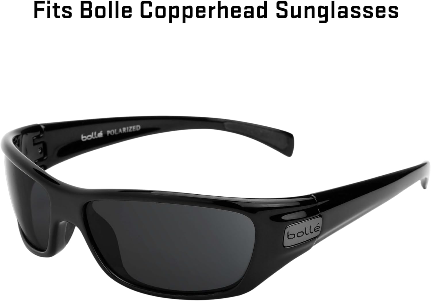 Revant Replacement Lenses for Bolle Copperhead Sunglasses - Non-Polarized Mirrored Black Chrome