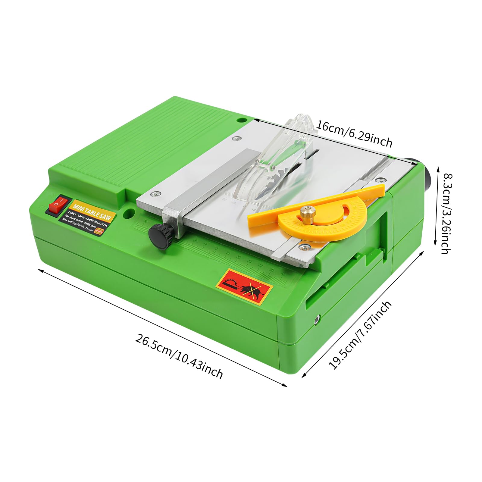 Mini scie circulaire de table 480 W 10 mm Hauteur de coupe Ø 50 mm Lame de scie mini scie circulaire pour bricolage, modélisation, travail du bois