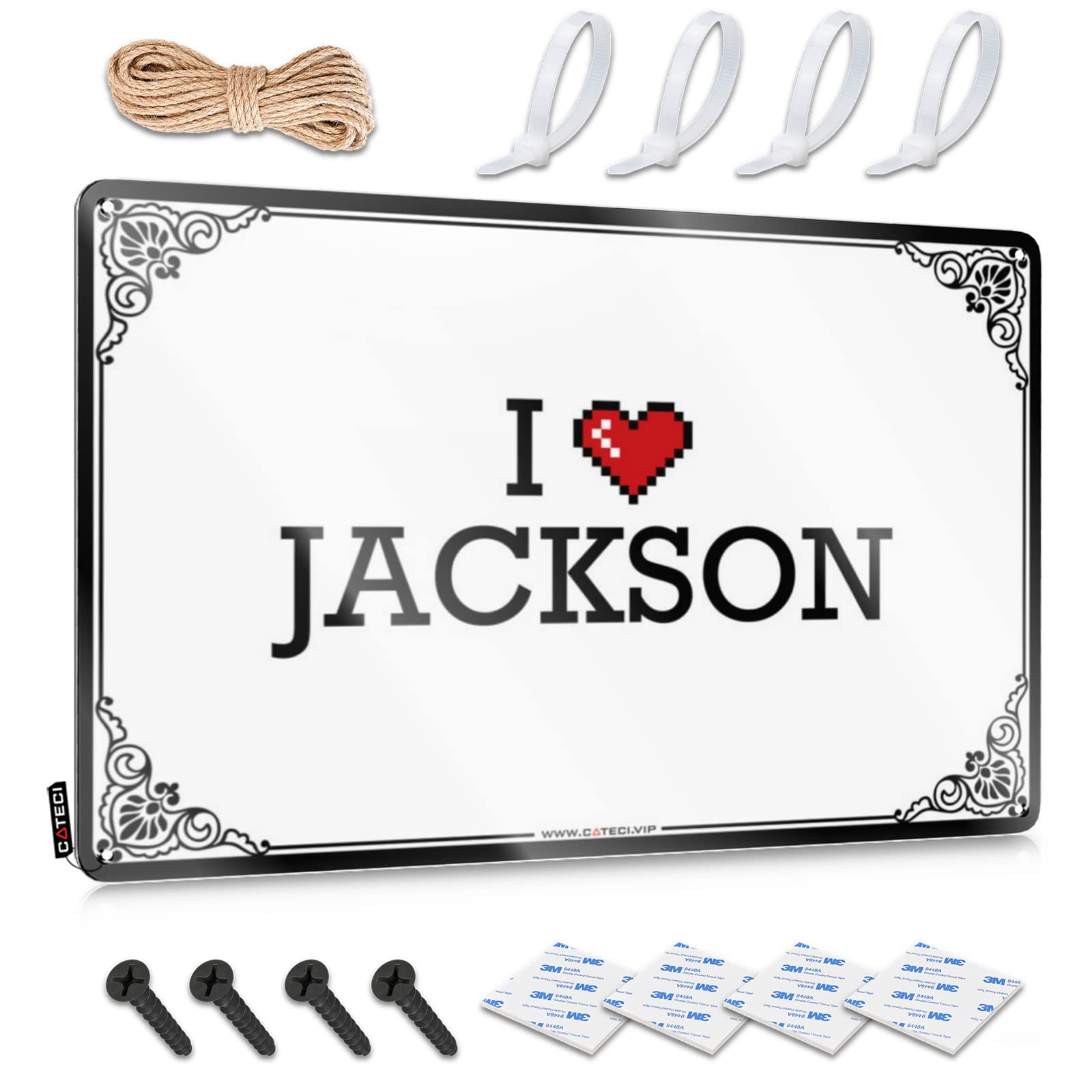 Backyard Accessories Accessory Funny Wall Art | I Love Jackson Sarcastic For Balcony Living Room(30X40CM)