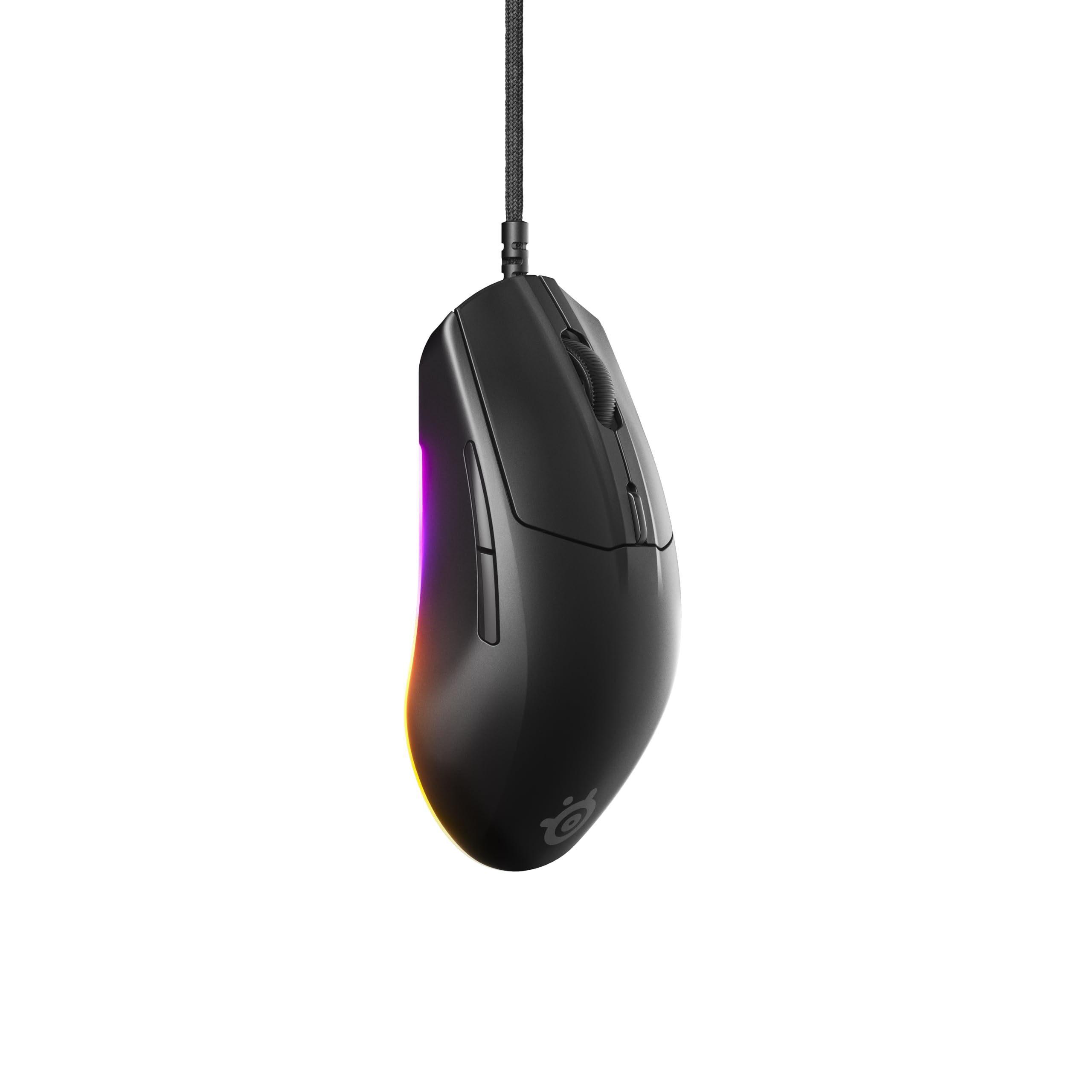 SteelSeries Rival 3 Gen 2 - Mouse Gaming - Sensore ottico TrueMove Core da 8500 DPI - 60 milioni di clic di durata - bassa latenza - 77 g di peso - 100% piedini in PTFE - RGB - Nero