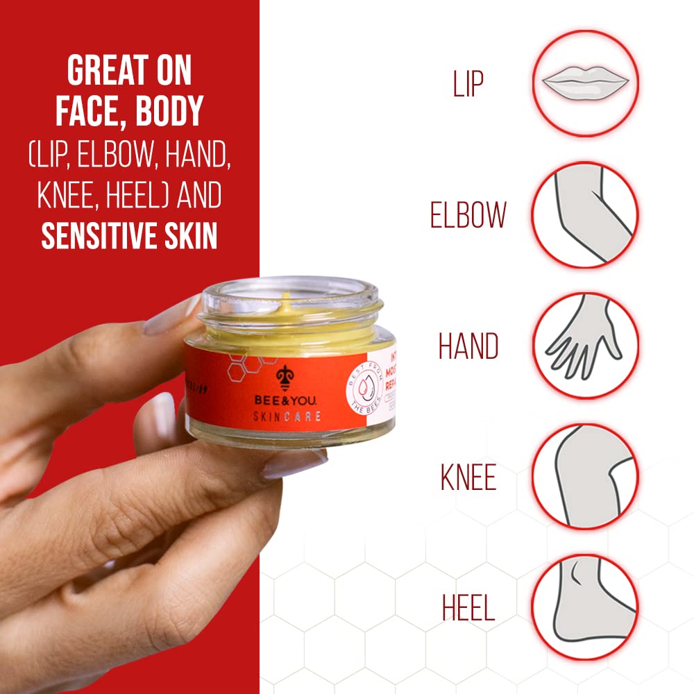 Bee and You Intensive Moisturizing Repair Cream for Face and Body with Royal Jelly, No Color, 0.51 ml (Pack of 1) - Image 2