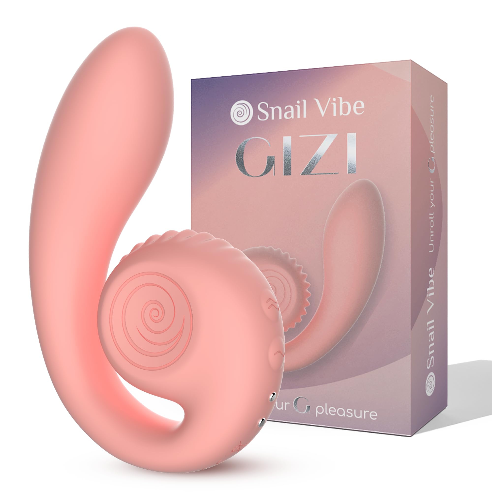 Amazon.com: Snail Vibe Gizi Vibrator G-Spot Waterproof Stimulator Silicone  Quiet Powerful Rechargeable Angled Sex Toys Adult Only (Peachy Pink) :  Health & Household
