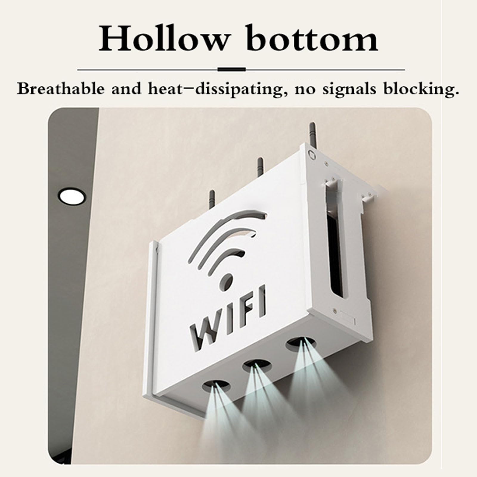 WiFi Router Storage Box,Wand WLAN-Router Aufbewahrungsbox,Router Aufbewahrungsbox,Router Schrank,Heizkörper Abdeckung WLAN Box,Router Verstecken,Router Box,für Router Kabel Organizer
