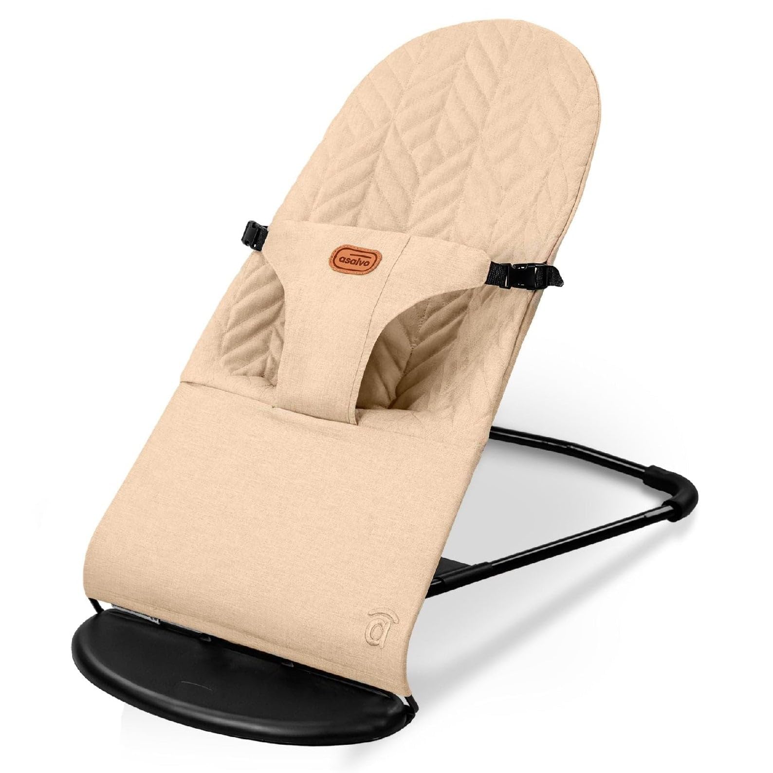 Paradise Asalvo Transat bébé 2 en 1 balancelle relax pliable léger 2,1 kg harnais 3 points dossier réglable beige