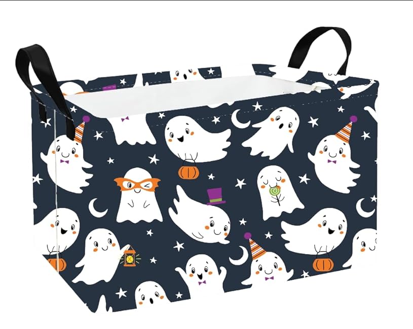 Rectangular Storage Basket Fabric Organizer Bin for Toys,Books,Clothes,Gifts,Pets-Perfect for Home,Office,Nursery,Dorm,Shelf(Rec-Pink hearts )