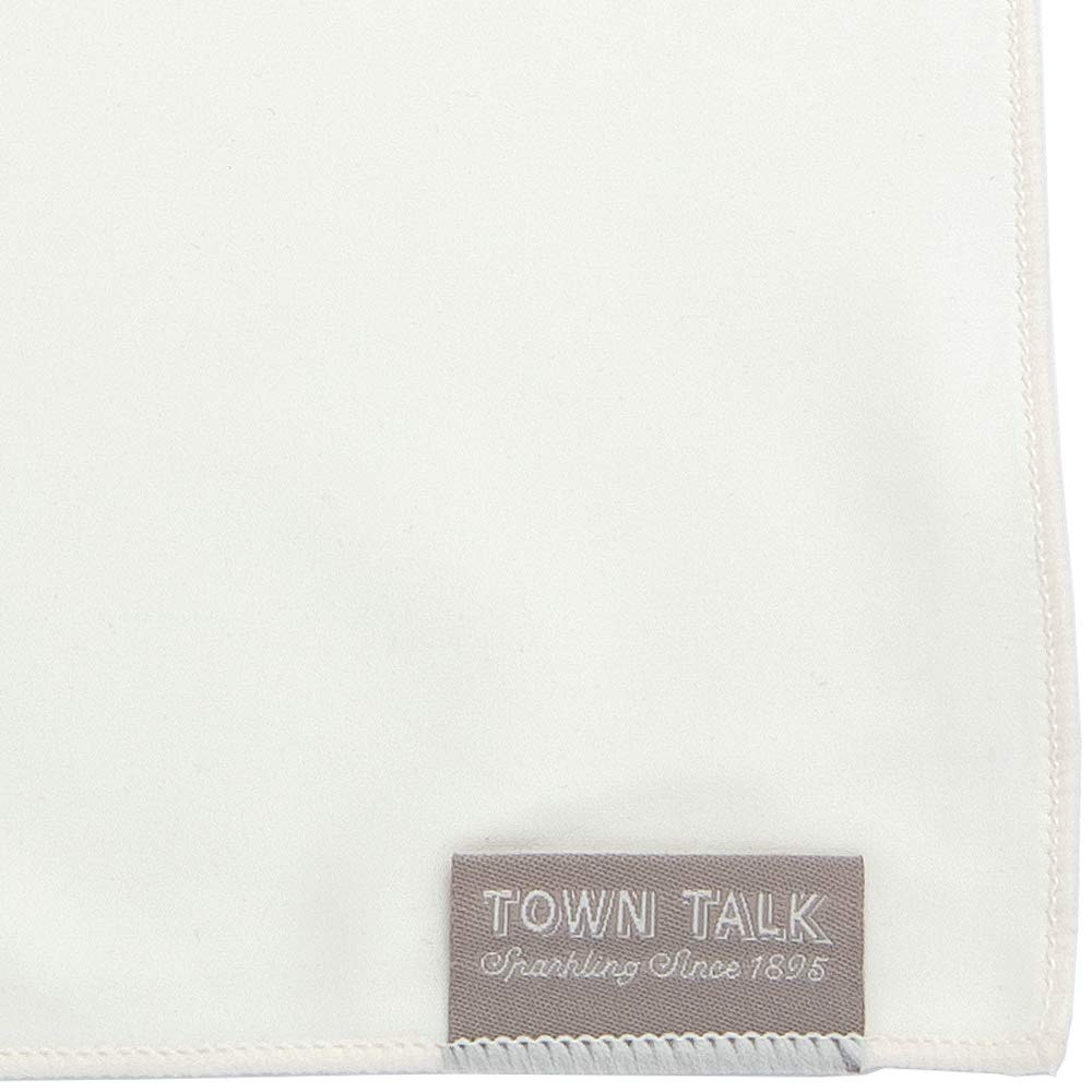 Town Talk White Professional Jeweller's Cloth For Diamonds And Jewellery | Chemical Free, Lint Free | 30 X 30Cm