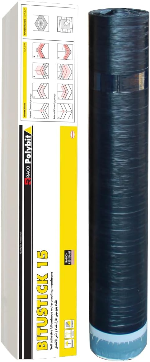 Henkel Polybit Bitustick 15 Self Adhesive Membrane 1.5mm for Waterproofing