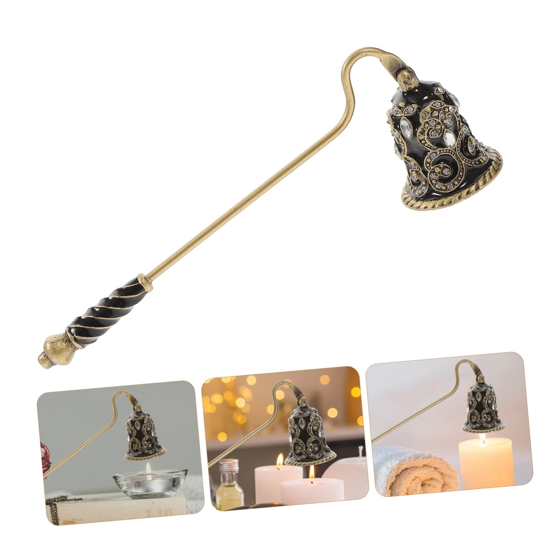 DECHOUS 2pezzi Coperchio Estintore per Candele con Manico Lungo Accessorio Elegante per Spegnere Candele Profumate e Aromatiche Utile e Decorativo per La Casa