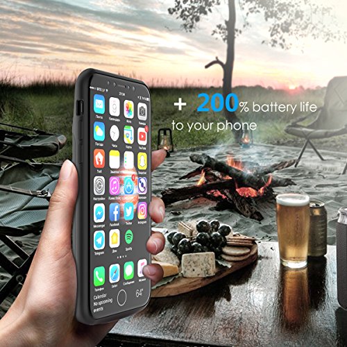 BasicStock Custodia Batteria iPhone X/XS, 5000mAh