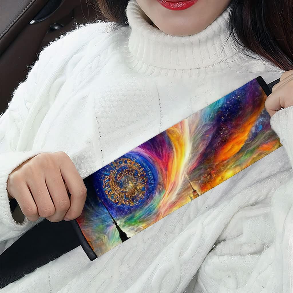 Artwork Car Seat Belt Pads - NY Seat Belt Cover - Graphic Seat Belt Cover